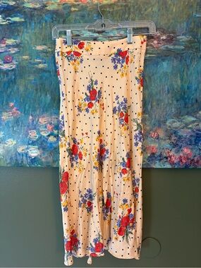 Sezane floral skirt